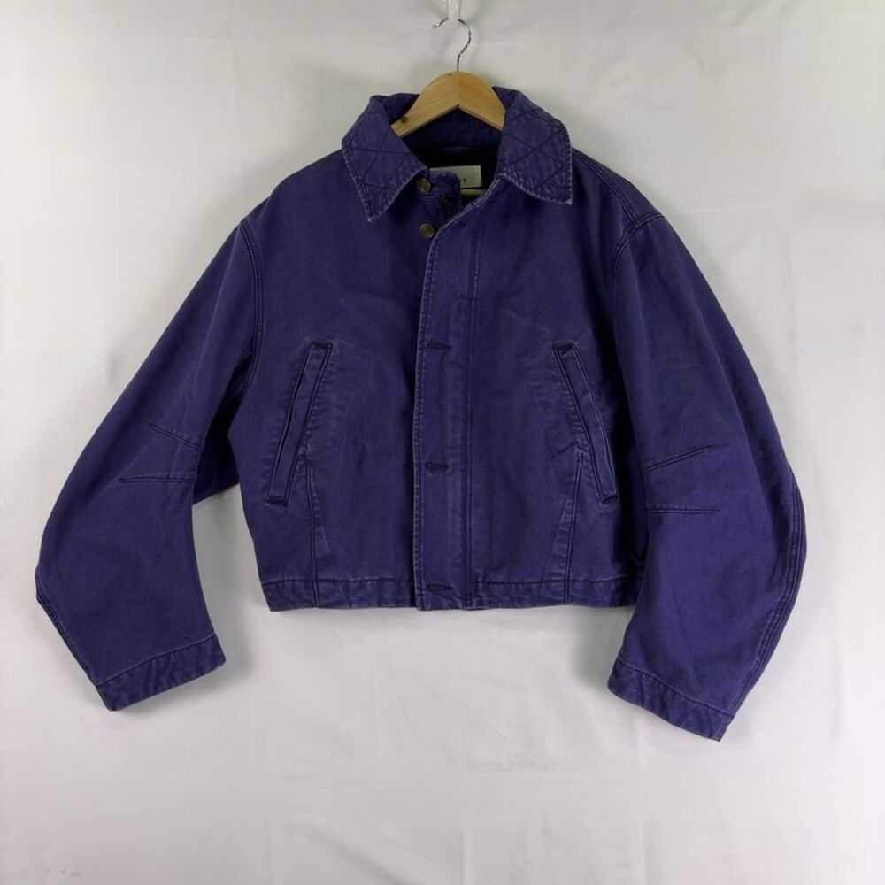 Purple Women's Jean Jacket - Classic Workwear Style